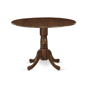 East West Furniture,Round Dining Table In Walnut - 1 of 2