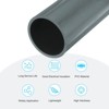 Unique Bargains Water Plumb DIY Crafts High Impact Rigid Round Pipes 8" Length - 3 of 4