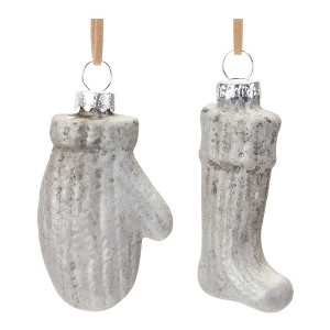 Glass Mitten and Stocking Ornament (Set of 12) - 1 of 3