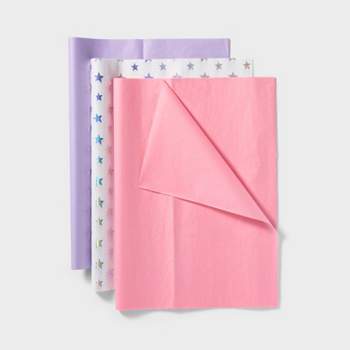 Pink Purple Star Banded Tissue Paper - Spritz™