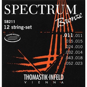 Thomastik SB211 Spectrum Bronze Light 12-String Acoustic Guitar Strings - 1 of 1