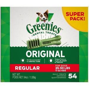 Greenies Original Chicken Flavor Regular Chewy Dental Dog Treats - 1 of 4