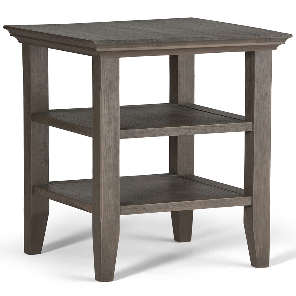 19" Normandy Solid Wood End Table Farmhouse Gray - WyndenHall