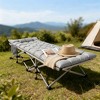 SKONYON Heavy Duty Camping Cot for Adults – Folding Bed with 600 lbs Support, Portable Sleeping Cot with Headrest & Carry Bag - 2 of 4