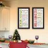 2- Piece Vignette Happy Holidays Black Framed Wall Art for Living Room, Bedroom Wall Art Print for Home Decor by Marla Rae - 3 of 4