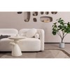 Luxury Modern 3-Seater Sofa, Boucle Fleece Upholstered Couch for Living Room, Apartment, Home Office - 4 of 4