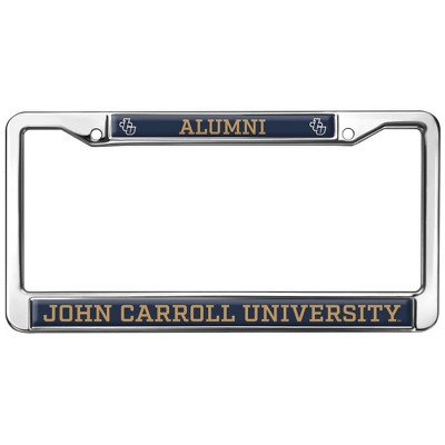 John Carroll University Alumni Full Size Standard License Plate Metal Frame