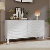 CAVINAS Creative 4-Door Handleless Sideboard Cabinet with Press-to-Open Design,Modern Buffet Cabinet with Storage for Kitchen,Dining Room - 2 of 4