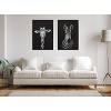 Kate & Laurel All Things Decor (Set of 2) 23"x33" Sylvie Minimalist Giraffe and Zebra Wall Art by The Creative Bunch Studio: Modern Canvas - 3 of 3