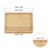 Unique Bargains Indoor Square Bamboo Planter Saucer Drip Tray Plant Drainage Trays 6 Pcs - 2 of 4