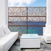 SpassWay 47" x 76" Brown Metal Garden Trellis Privacy Screen Indoor Outdoor Room Divider Lattice Panel - 2 of 4