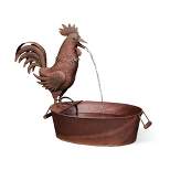 Park Hill Collection Folk Art Rooster Fountain