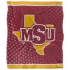 Midwestern State University Logo Dots Silky 50x60 Blanket, 1 Sided - 2 of 4