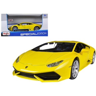 yellow toy lamborghini