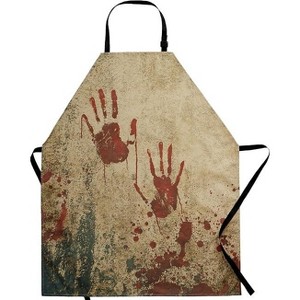 Joyfy Halloween Apron Costume Accessories, Unisex Kitchen Bib with Adjustable Neck, Butcher Apron for Halloween Costume Cosplay Party Dress Up - 1 of 4