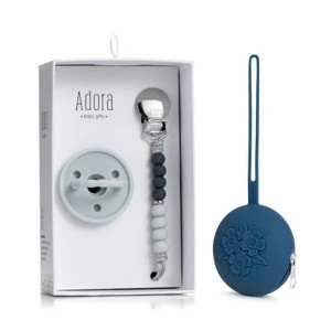La’dore Silicone Baby Pacifier Gift Set – Silicone Pacifier, Mini Pacifier Clip & Travel Case – BPA-Free, Newborn Safe, Self-Soothing Essentials - 1 of 4