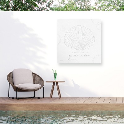 "Coastal Splash II no Color" Outdoor Canvas