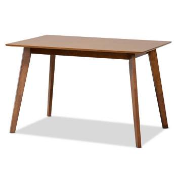 Maila Transitional Wood Dining Table Brown - Baxton Studio