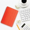 Insten - Tablet Case for iPad Air 3, Pro 10.5", Multifold Stand, Magnetic Cover Auto Sleep/Wake, Pencil Charging, Orange - 3 of 4