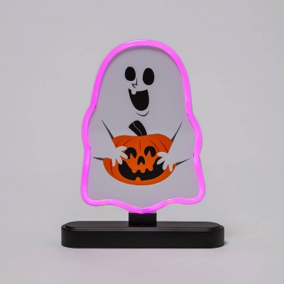 Neon Light Ghost Character Halloween Decorative Sculpture - Hyde & EEK! Boutique™