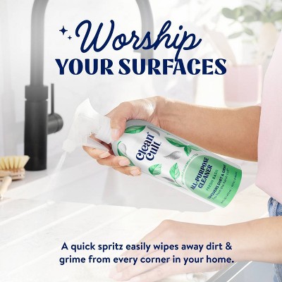 Clean Cult Fresh Basil All-Purpose Liquid Cleaner Refills - 32oz: Multi-Surface, Non-Porous, Countertops