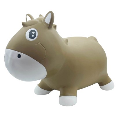 Pop It Up: Kidzzfarm Bouncing Horse: Junior - Camel - Inflatable Animal Hopper, Bouncing Toy & Air Pump, Indoor & Outdoor, Kids & Toddlers Ages 12mo+
