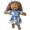 Doll Clothes Superstore Handmade Blue Flower Dress Fits 15-16 Inch Cabbage Patch Kid Dolls - 2 of 4