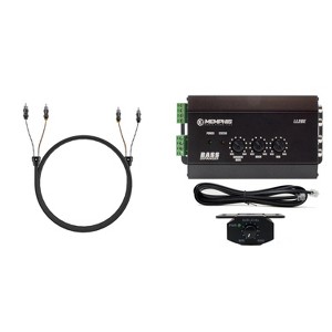 Memphis Audio LL2BE 2-Channel Line Output Converter with Digital Bass Restoration with UTPF-17 17-foot 2-Channel Ultra Twisted Pair Interconnect Ca... - 1 of 4
