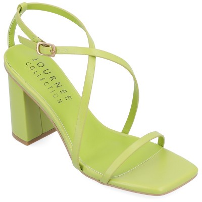 Journee Collection Womens Lenorra Covered Block Heel Sandals