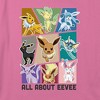 Girl's Pokemon All About Eeveelutions Crop Top T-Shirt - 2 of 3