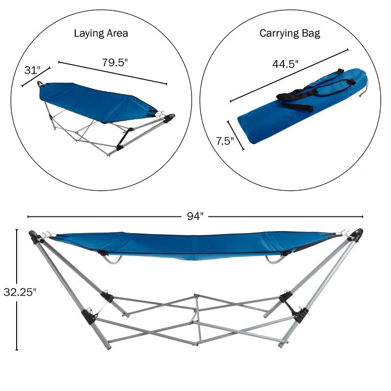 Hastings Home Portable Hammock with Stand, 5 of 6