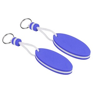 Unique Bargains Fishing Kayaking Water Sports Floating Oval Buoyant Keychains 2 Pcs - 1 of 4