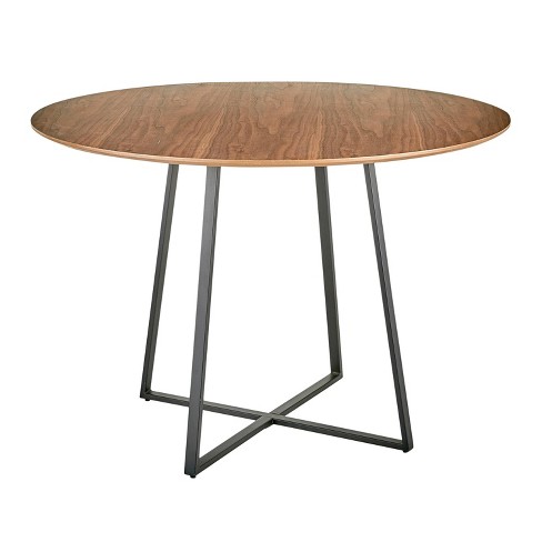 Pebble Mid-century Modern Bar Height Table Walnut/black - Lumisource :  Target