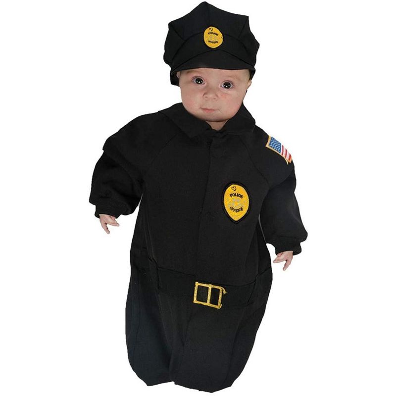 Underwraps Police Officer Baby Bunting Costume, 1 of 2