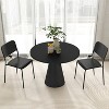 ADILE Metal Dining Chairs Set of 4, Stackable Lightweight Kitchen Chairs, Black - 2 of 3