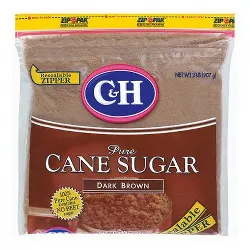 C&H Pure Dark Brown Cane Sugar - 2lbs