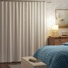 Blackout Slub Weave Raw Edge Curtain Panel - Threshold™ - 3 of 4