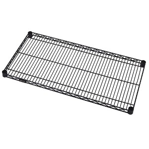 Quantum Storage Systems Wire Shelf, 36"W X 24"D, 600 - 800 Lb. Capacity, Black Epoxy Antimicrobial Finish, Nsf - 1 of 1
