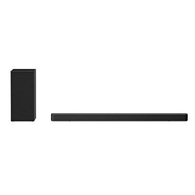 Manufacturer Refurbished LG SN6Y Powerful Sound 420W, 3.1 Ch with Dolby Audio DTS Virtual: X Wireless subwoofer, Black