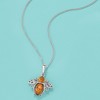 Ross-Simons Amber Bumblebee Pendant Necklace in Sterling Silver - 4 of 4