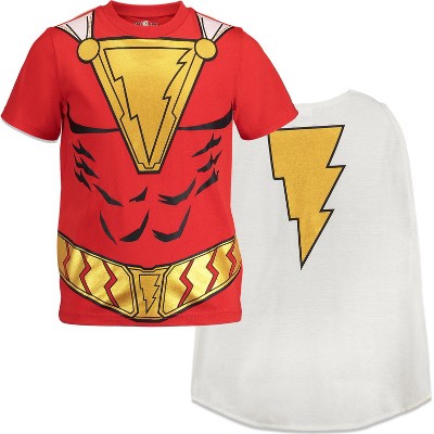 DC Comics Shazam! T-Shirt and Cape Little Kid to Big Kid
