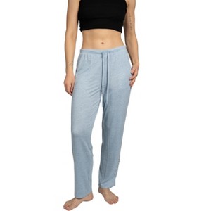 Rae Dunn Women's Tapered Leg Drawstring Pajama Pants with Pockets and Cute Graphic Text - 1 of 4
