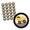 Big Dot of Happiness Dig It - Construction Party Zone - Baby Shower or Birthday Party Circle Sticker Labels - 24 Count - 2 of 4
