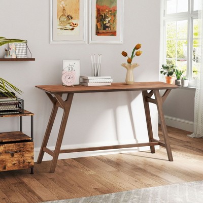 NicBex Natural Console Table for Entryway,Narrow Entryway Table with Minimalist Design,Foyer Tables for Entrance,Hallway,Living Room
