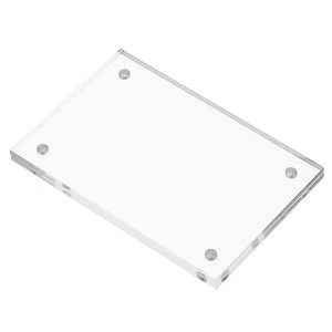 Unique Bargains Home Office Double-Sided Magnetic Acrylic Picture Frame - 1 of 4