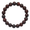 Black Bow Jewelry 10mm Agate Beaded Stretch Bracelet, 6.5 Inch - 2 of 4