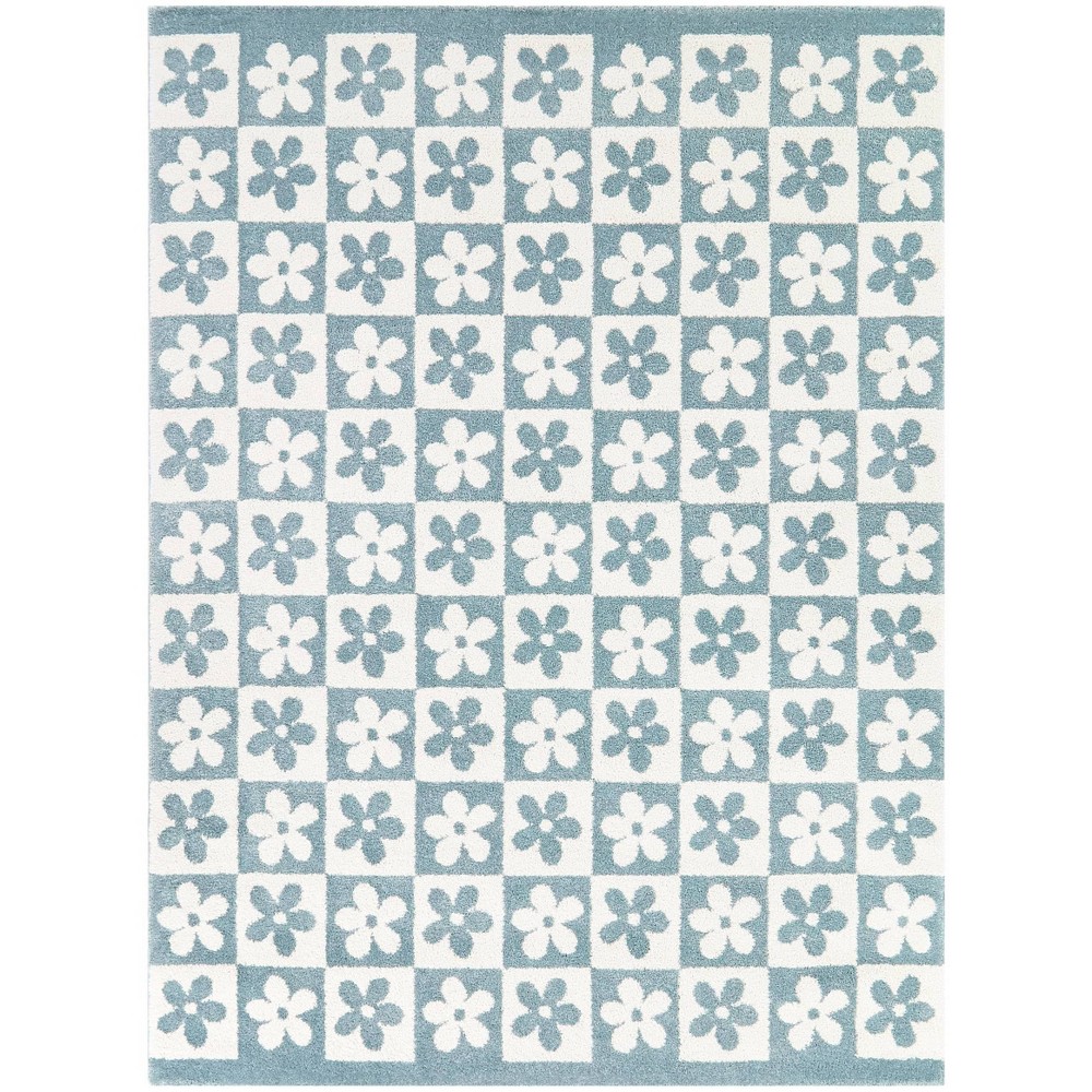 Photos - Area Rug Balta Rugs 7'10"x10' Kids' Ambrose Modern Floral Light Blue