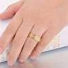 Ice City Men's Roman Numeral Wedding Band, Gold and Steel Rings, Size 6-12 - 3 of 4