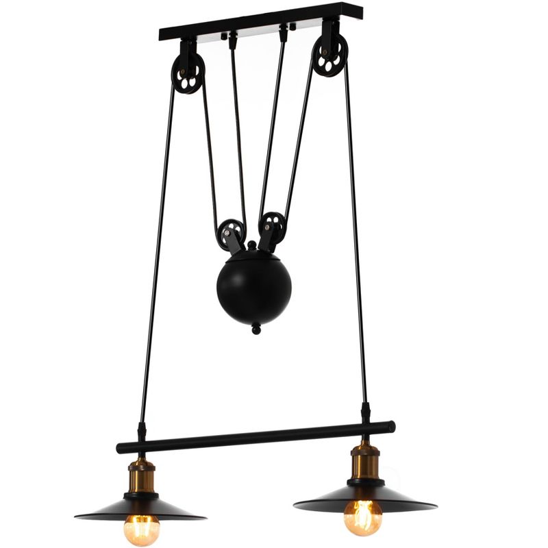 Quickway Imports Stylish Pendant Bar Ceiling Lights that Bring Elegance and Ambiance to Any Room in Your Hom - Farmhouse Industrial Chandelier, 1 of 9