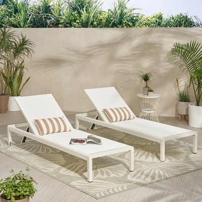 Patio Recliner,Outdoor Mesh Chaise Lounge With Adjustable Backrest,Patio Recliner Chair,Recliner Chair For Patio,Poolside-Cuddlewood
